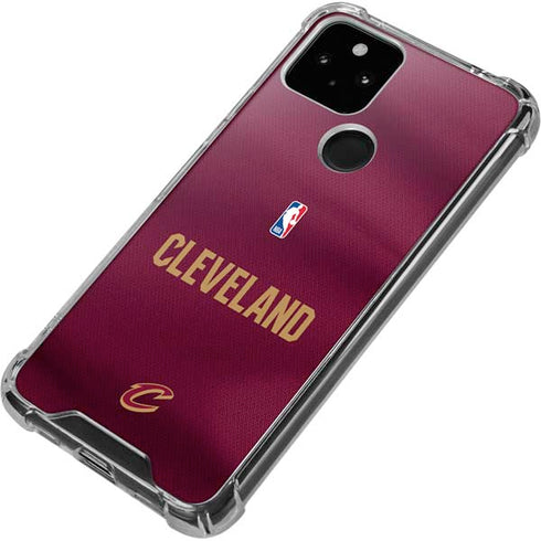 NBA Cleveland Cavaliers Jersey Google Pixel 5a 5G Clear Case
